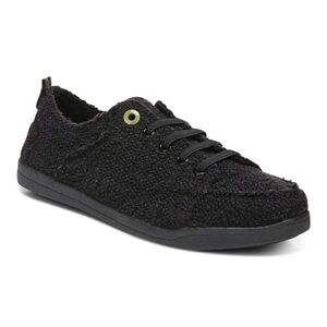 Vionic Pismo Black Textured Slip on Sneakers